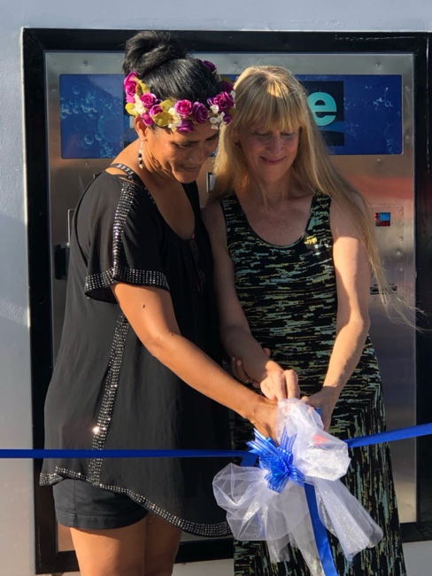 Watermaker and technician at work