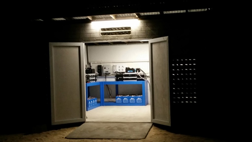 RO building with LED lighting